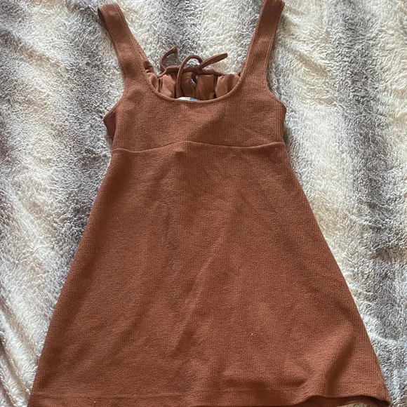 Free People Rust Brown Knit Tank Dress - Picture 3 of 3